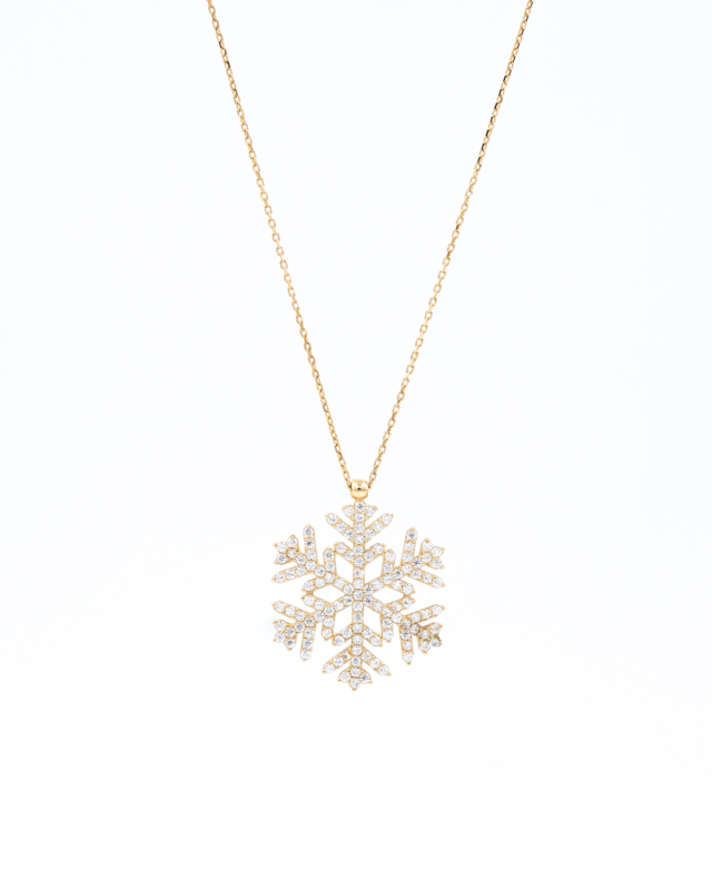Kar Tanesi Altın Kolye