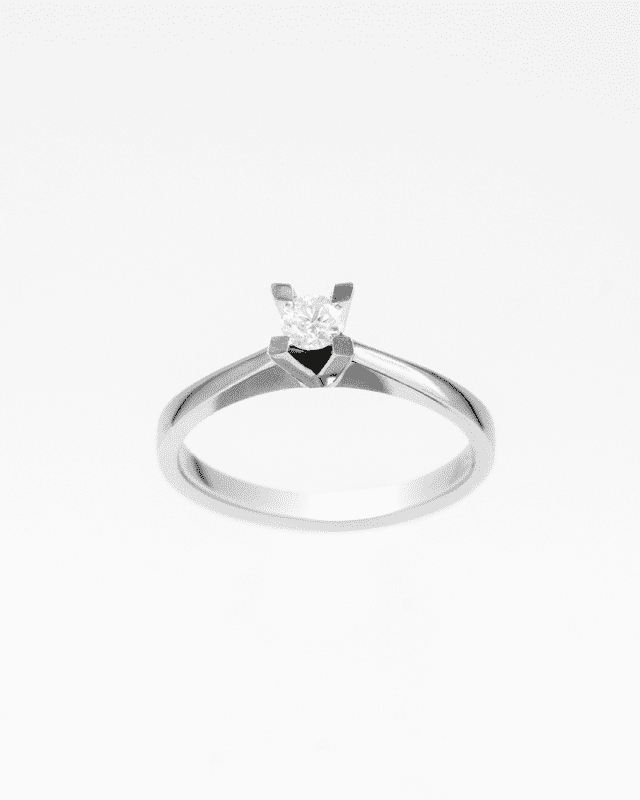 0.17 Karat Tektaş Pırlanta Yüzük (Minimalist Tasarım)