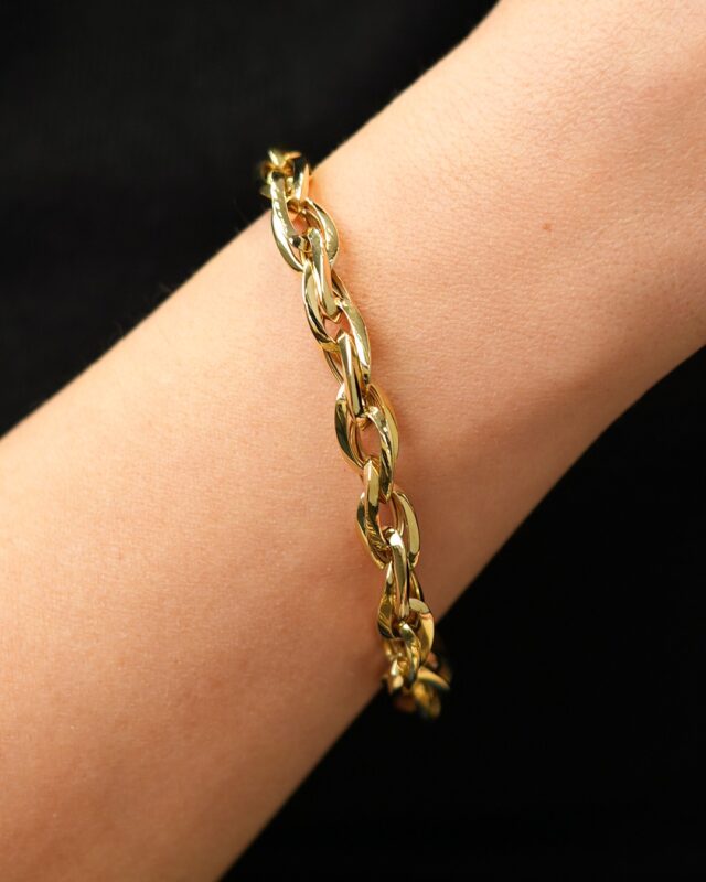 Ezme Halka Zincir Bileklik